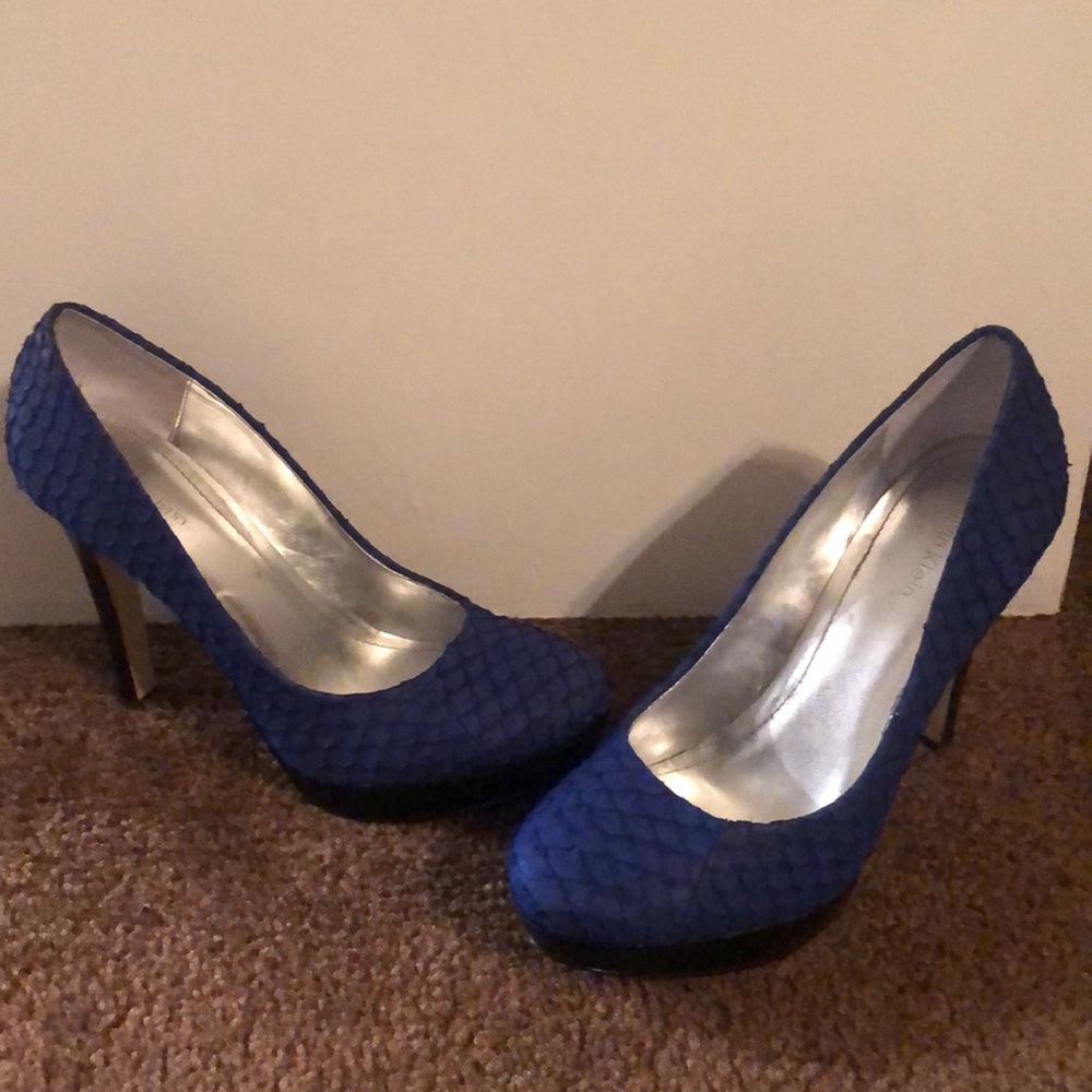 Blue shoes